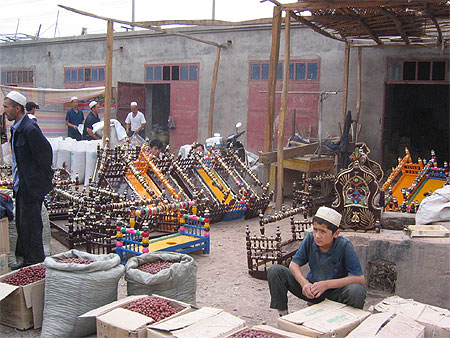 Sur le march� de Kashgar