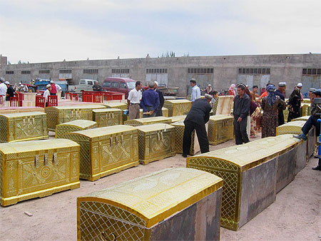 Sur le march� de Kashgar