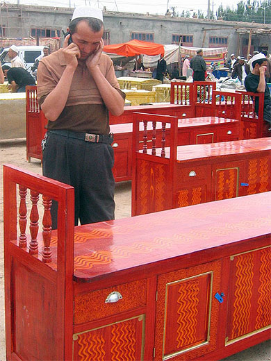 Sur le march� de Kashgar
