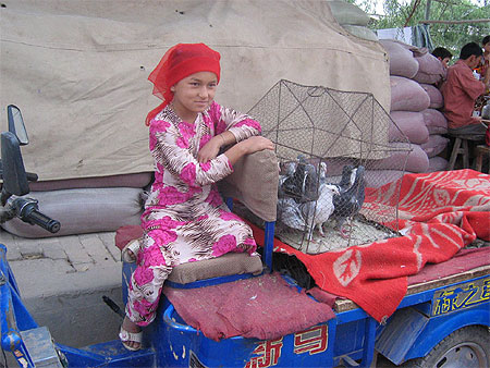Sur le march� de Kashgar