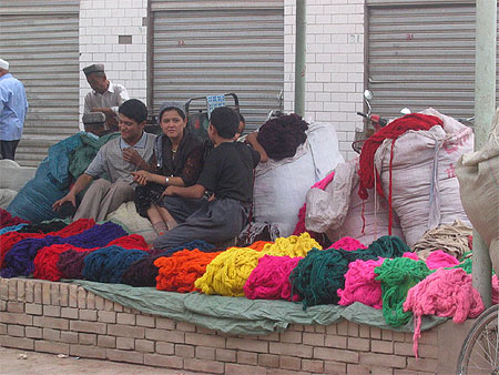 Sur le march� de Kashgar
