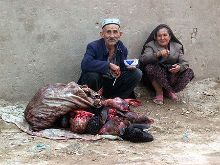 Sur le march� de Kashgar