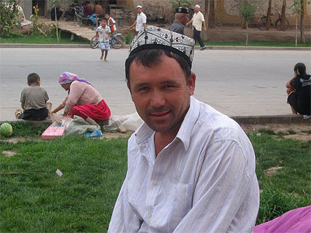 Sur le march� de Kashgar