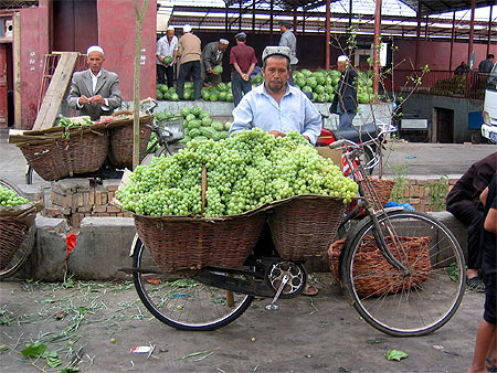 Sur le march� de Kashgar