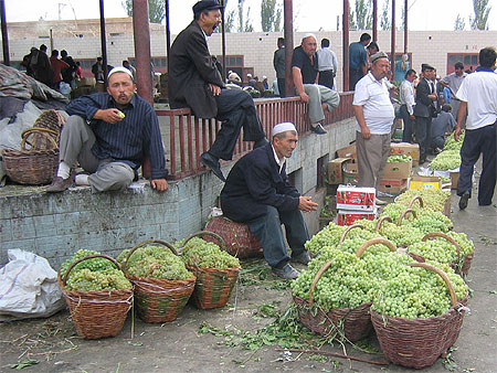 Sur le march� de Kashgar