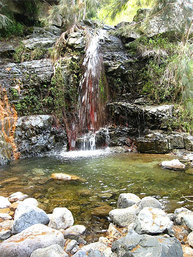 Petite cascade sur le chemin de la "Cascade du Bras Rouge"