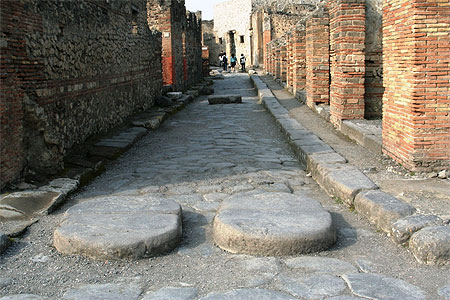 Passage pi�ton � Pomp�i 