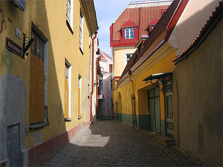 Rues dans les hauteurs de la ville