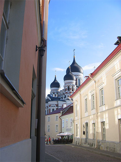 Rues dans les hauteurs de la ville