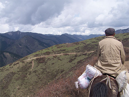 Treck � cheval dans le nord du Sichuan