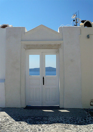 Porte sur la mer