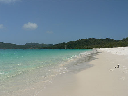 Plage de sable blanc 