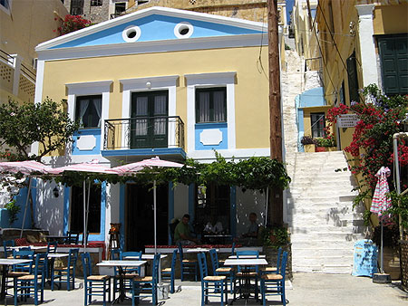 Une maison bleue