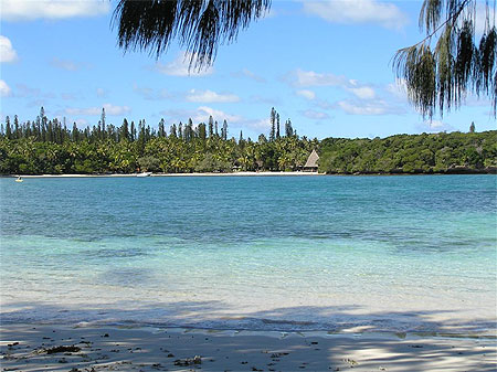 Baie de Kanumera en hiver