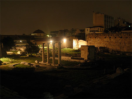 Agora Romaine Vue de Nuit