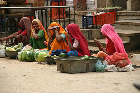 Vendeuses indiennes