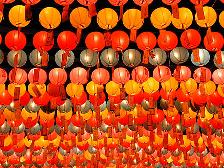 S�oul - f�te des lanternes (anniversaire de Bouddha)