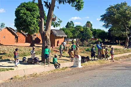 Village sur la RN7