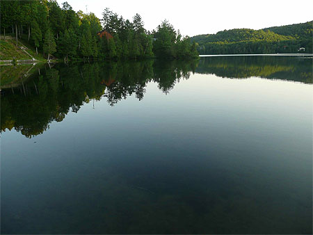 Cr�puscule au bord du lac Lambert