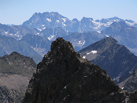 Vue du sommet du Tenibre 3038 m�tres