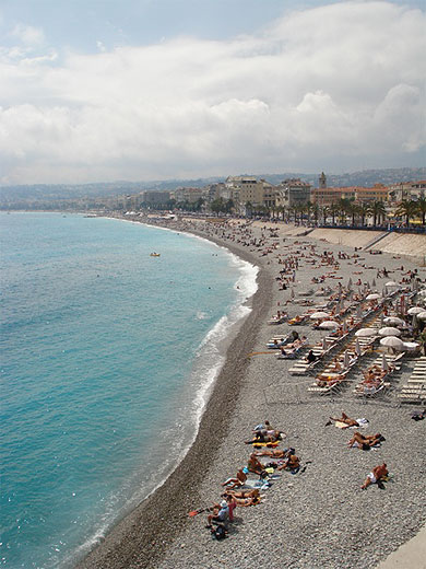 Plage � Nice