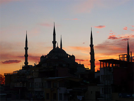 Coucher du soleil Mosqu�e Bleue