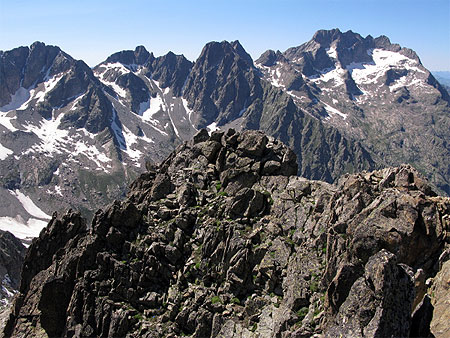 Vue de l'Argentera le plus haut sommet des alpes m�ridionales