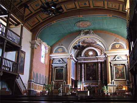 Int�rieur de l'�glise de la Bastide-Clairence (XIV�S)