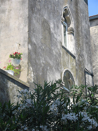 D�tail de maison de style v�nitien
