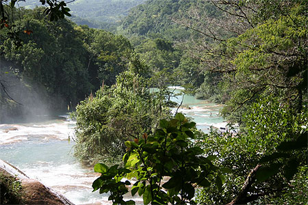 Les chutes d'Agua Azul