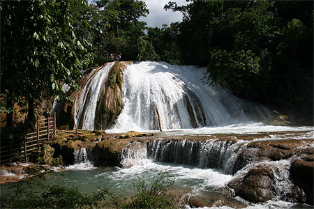 Les chutes d'Agua Azul