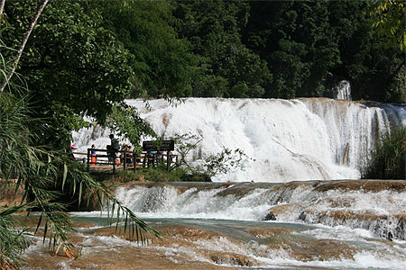 Les chutes d'Agua Azul