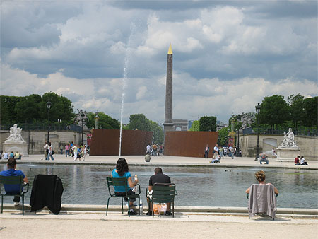 Champs Elys�es vue du Jardin des Tuilleries