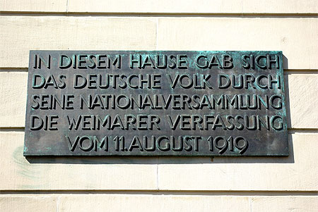 La nouvelle constitution de la r�publique de Weimar
