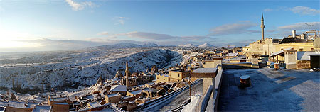 Uchisar sous la neige