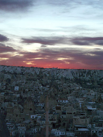 Coucher du soleil sur G�reme