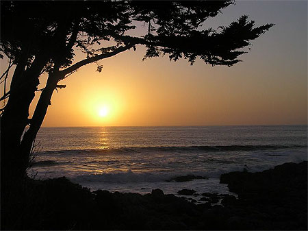 Coucher de Soleil � Isla Negra