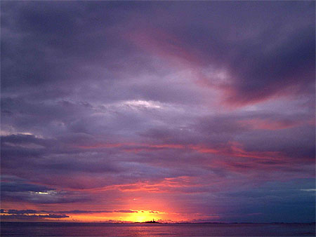 Coucher de soleil sur Orrestranda