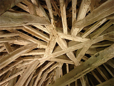 Charpente du clocher de la Tour C�sar