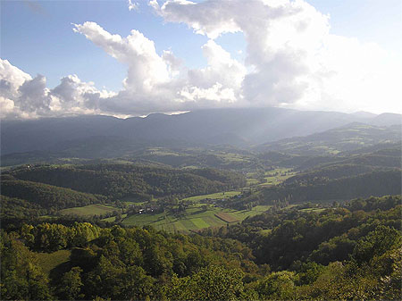 Vue du ch�teau de Mauvezin