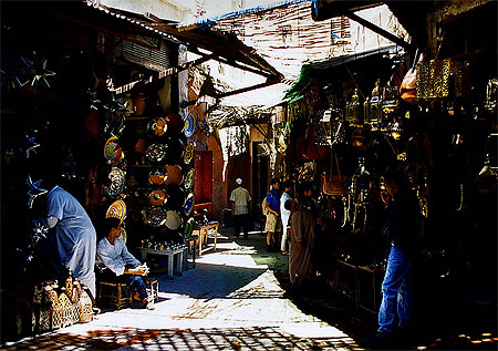 Dans les souks de Marrakech