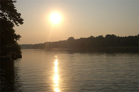 Danube au coucher de soleil