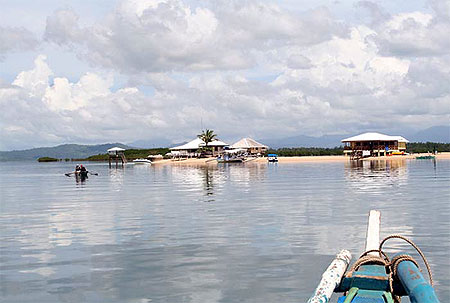 Arriv�e sur Honda Bay