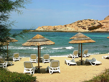 La plage � L'�le Rousse Corse