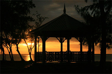 Kiosque sur la plage