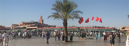 Marrakech, La place Jemaa el Fna