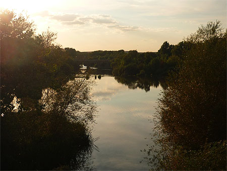 Coucher du soleil depuis le Puente Romano