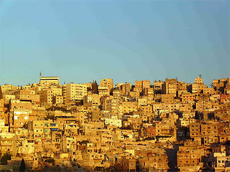 Coucher de soleil sur Amman
