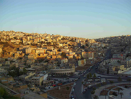 Coucher de soleil sur Amman