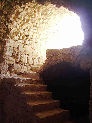 Dans les ruines du ch�teau de Kerak